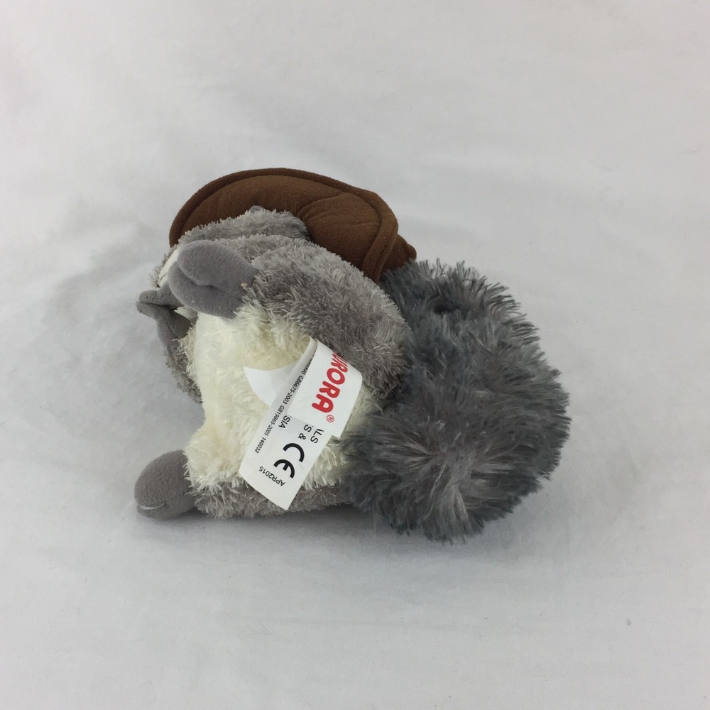 Aurora Gray Squirrel Grand Ole Opry Brown Cowboy Hat 8" Plush Stuffed Animal Toy - Picture 6 of 10